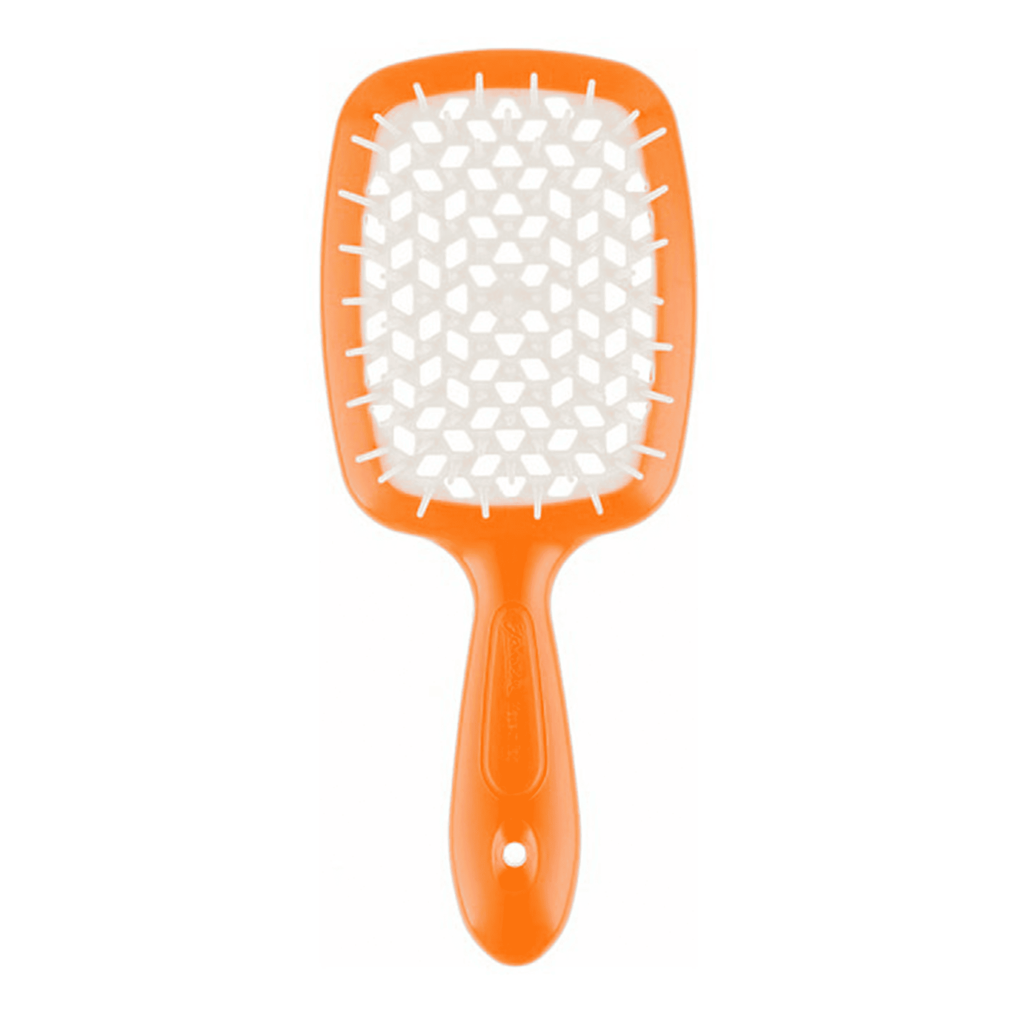 Janeke Щетка для волос Оранжевая с белым