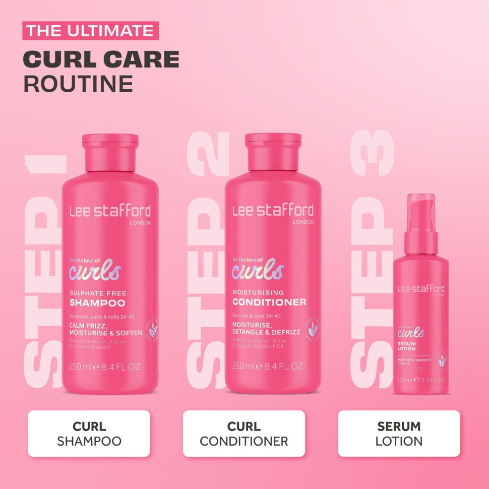 Безсульфатный шампунь для вьющихся волос Lee Stafford For The Love Of Curls Shampoo