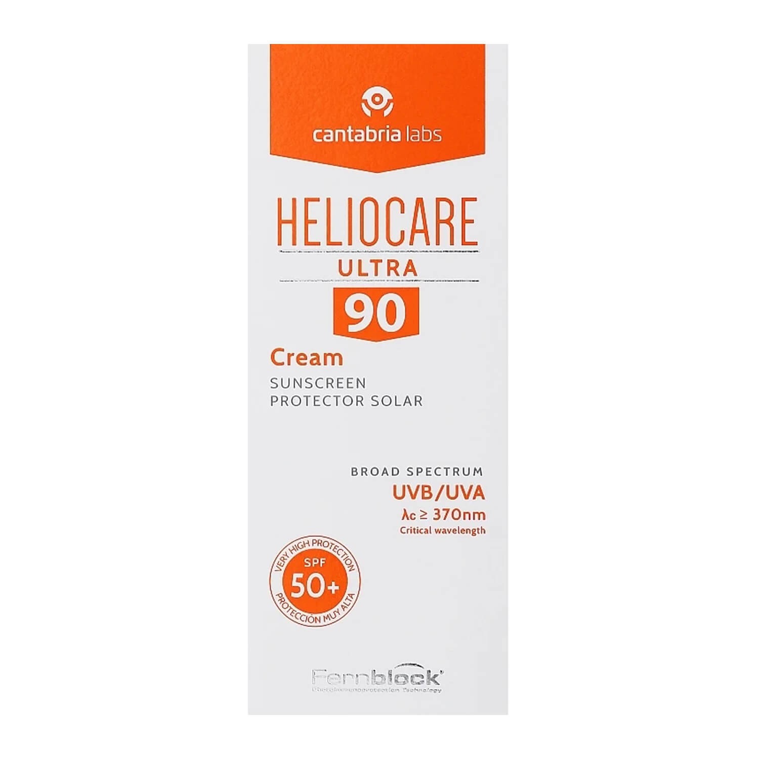Сонцезахисний крем ультра SPF 90 для нормальної та сухої шкіри Cantabria Labs Heliocare Ultra Cream SPF 90