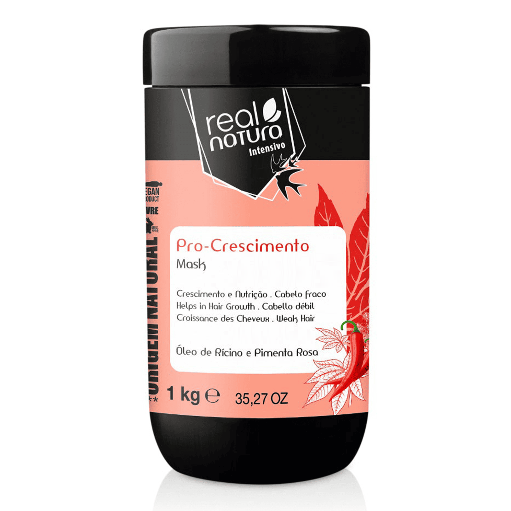 Real Natura Маска для зволоження, зміцнення та росту волосся