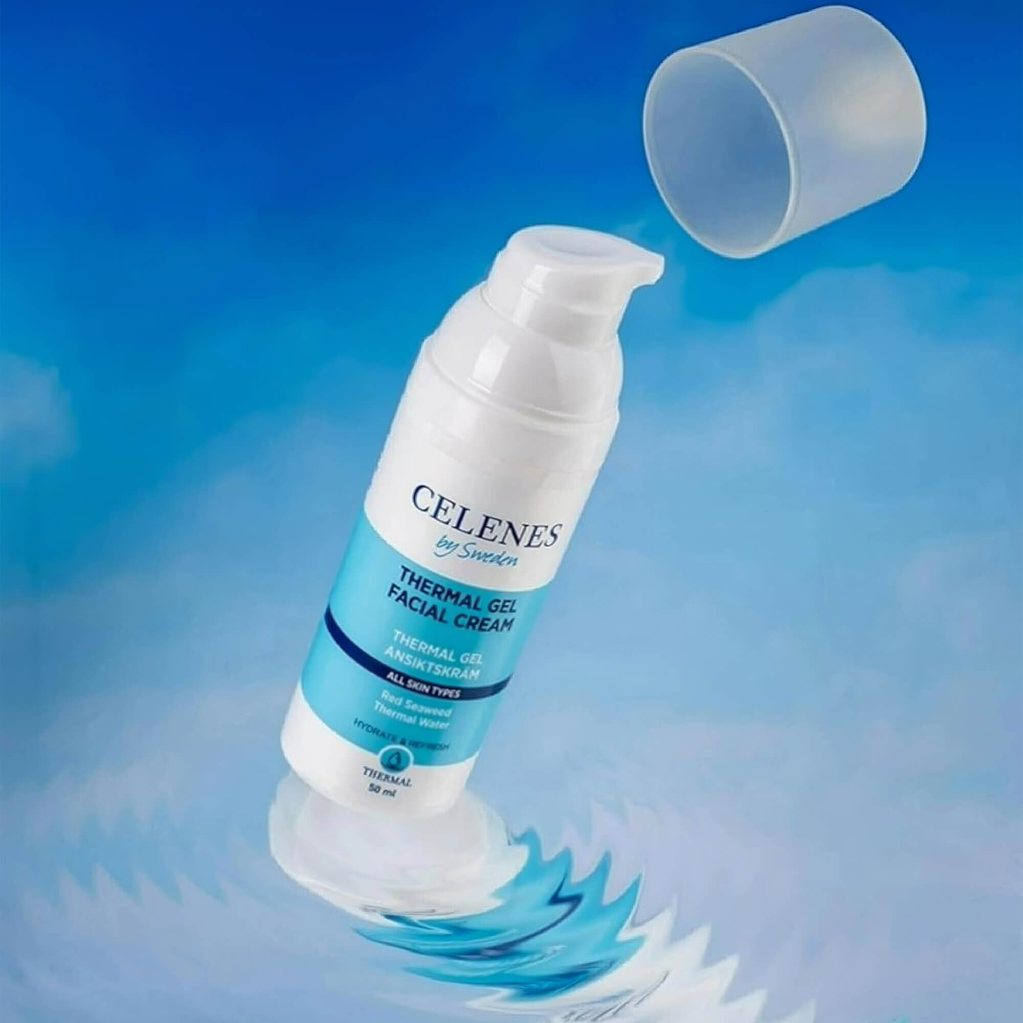 Термальний зволожуючий гель-крем Celenes Thermal Gel Facial Cream