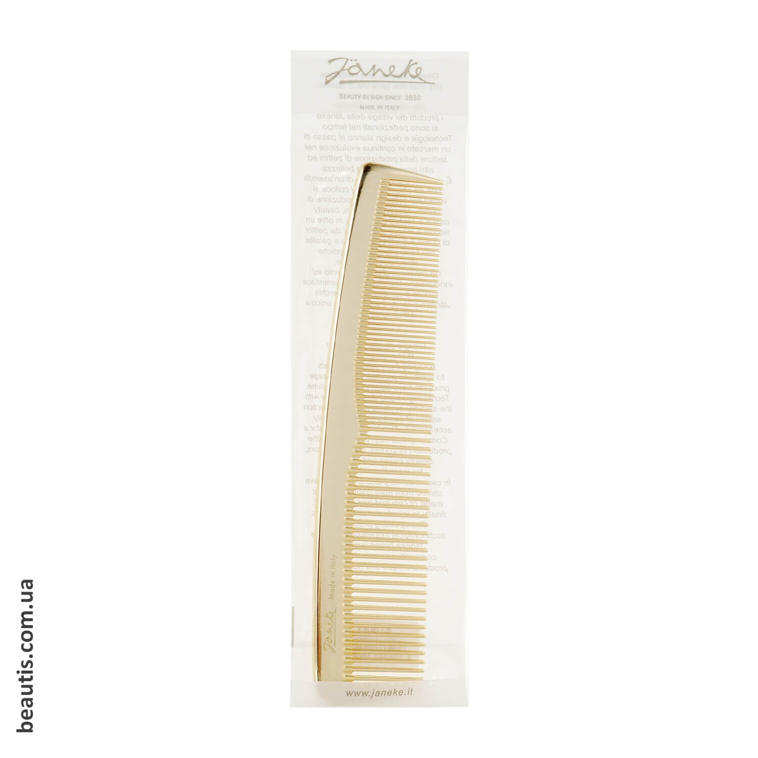 Великий золотий гребінь Janeke Gold Toilette Comb Bigger Size