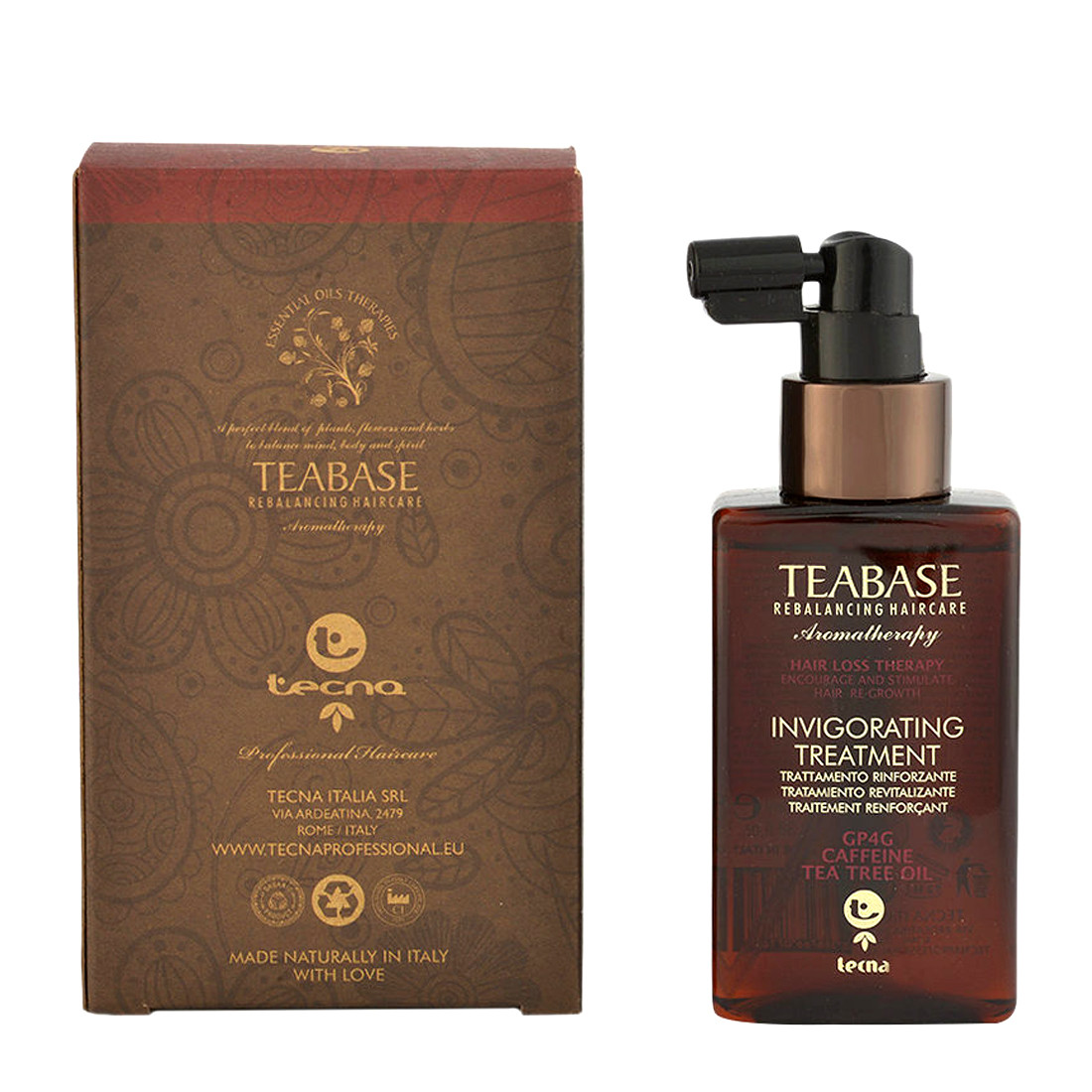 Стимулирующий лосьон от выпадения волос Tecna TeaBase Invigorating Treatment