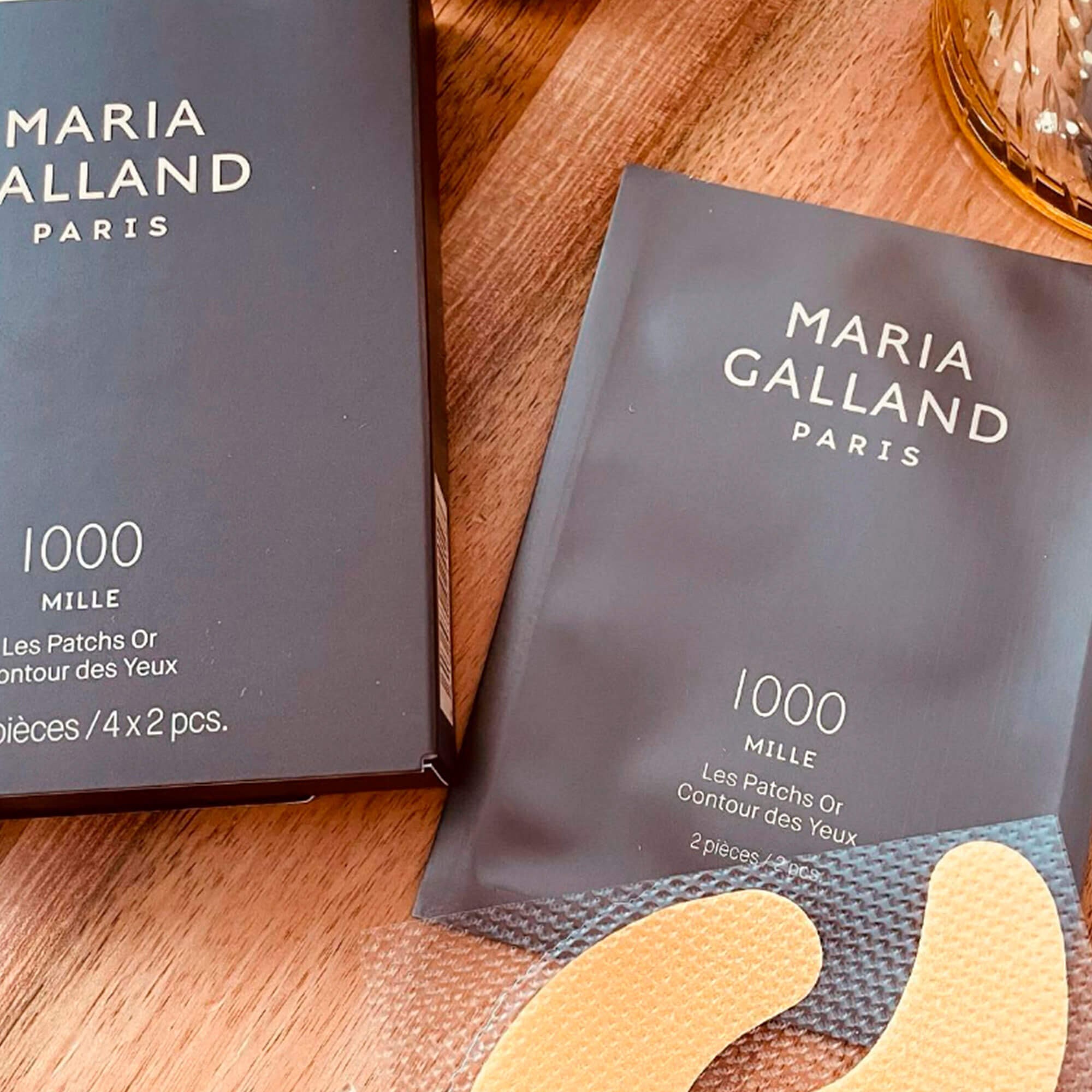 Золоті патчі для очей сяйво та гладкість шкіри Maria Galland 1000 Mille Les Patchs или Contour Des Yeux